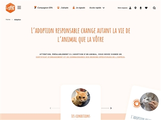 Société Protectrice des Animaux (SPA) : Adoption