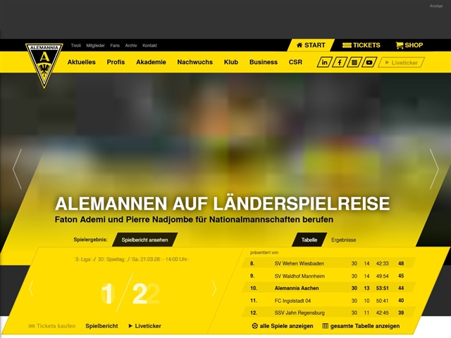 Aix-la-Chapelle : Alemannia Aachen 