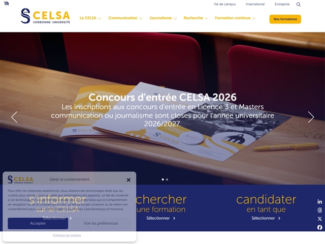École des hautes études en sciences de l'information et de la communication (Celsa)
