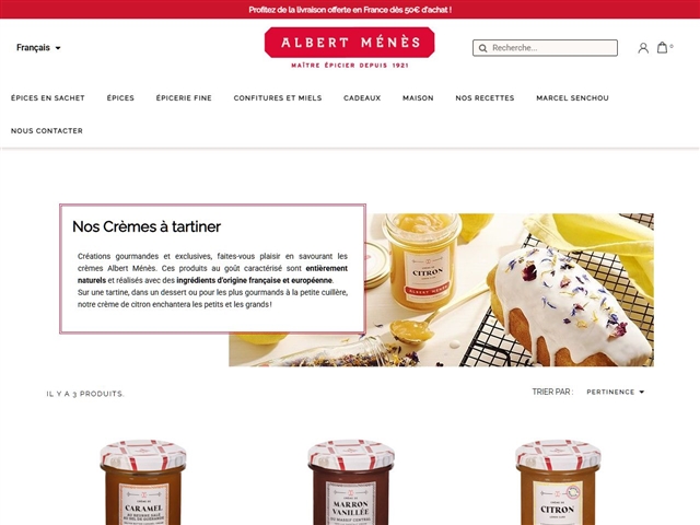 Albert Ménès : Pâtes à Tartiner et Crèmes