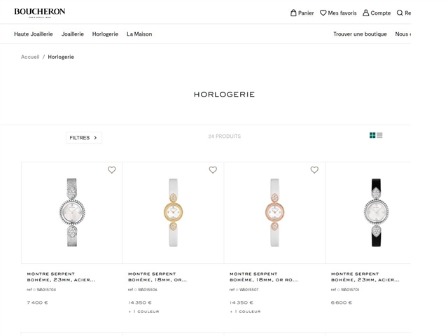 Boucheron : Horlogerie