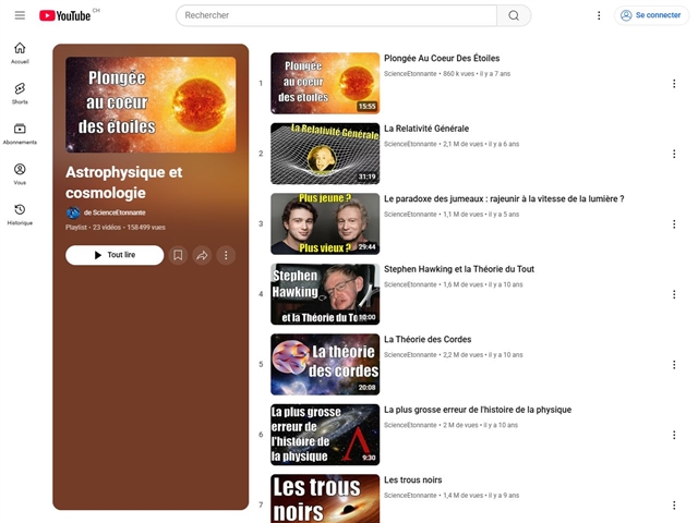 Science Etonnante : Astrophysique et Cosmologie