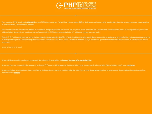 PHP Index