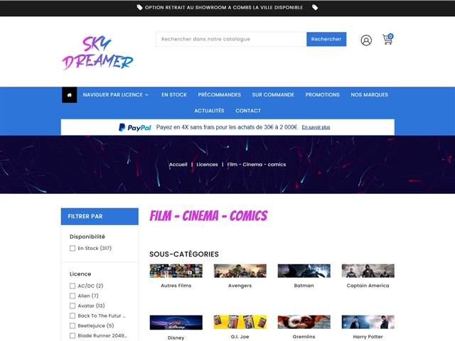 SkyDreamer : Cinéma et Comics