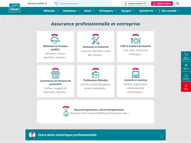 MAAF : Assurance professionnelle