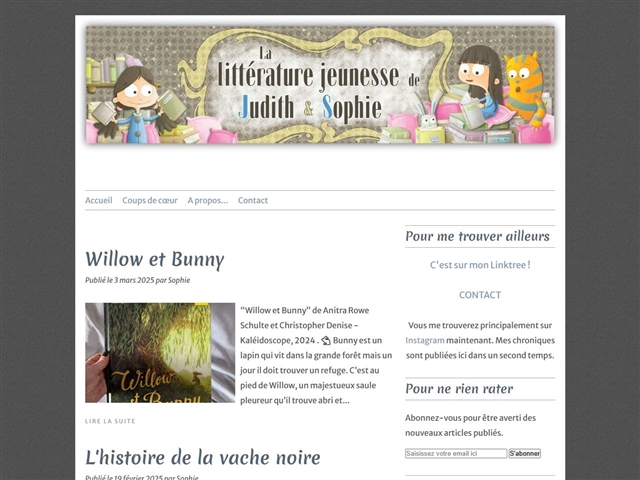 La Littérature Jeunesse de Judith et Sophie
