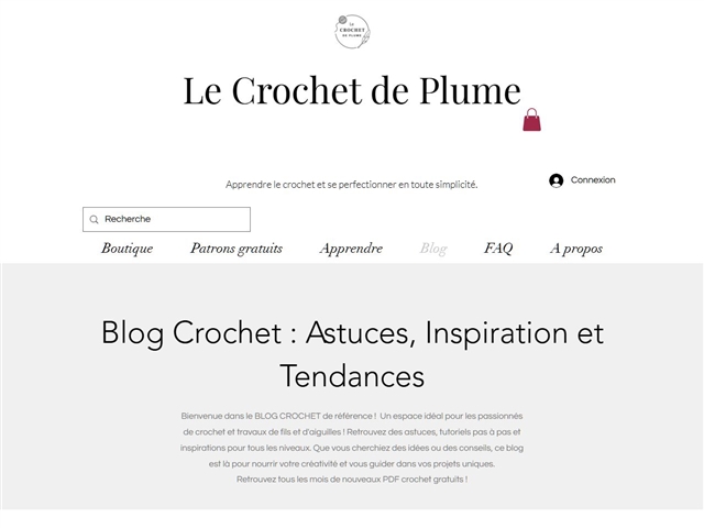 Le Crochet de Plume : Blog