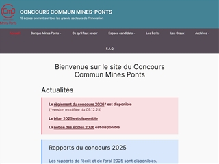 Concours Mines-Ponts