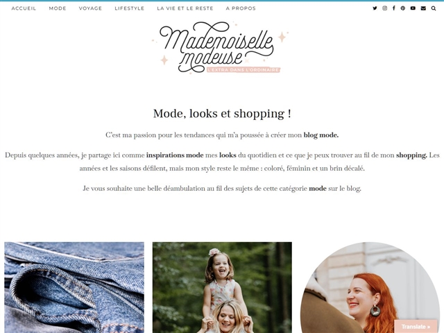 Mademoiselle Modeuse : Mode 