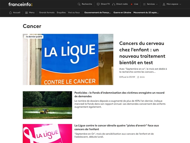 franceinfo : Cancer