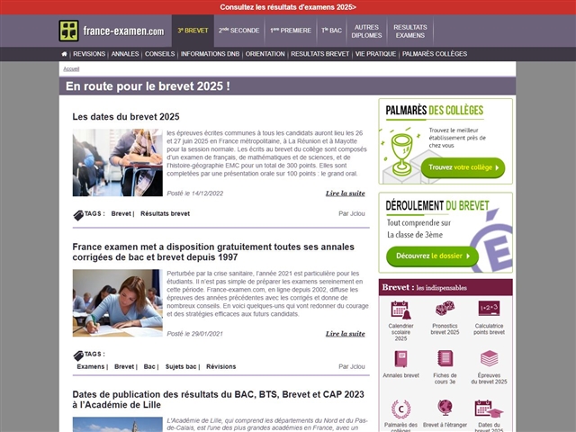 France-Examen : Brevet