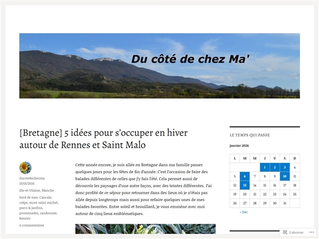 Du côté de chez Ma'