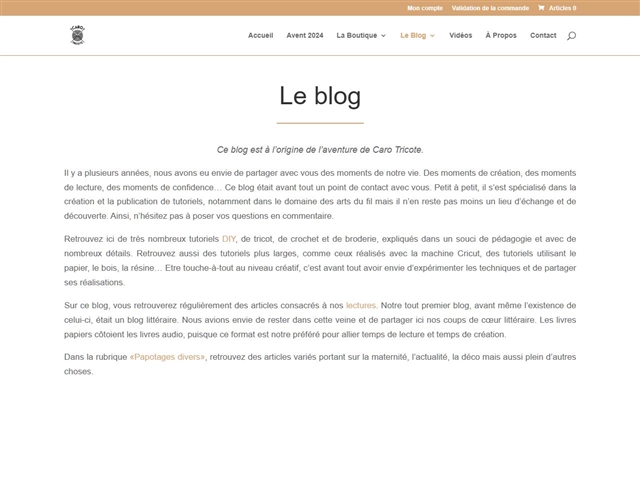 Caro Tricote : Blog