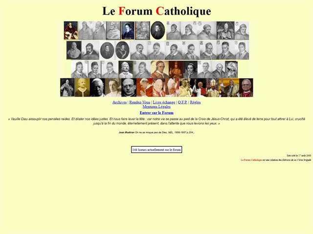 Le forum catholique
