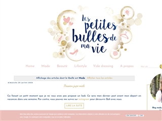 Les Petites Bulles de ma Vie : Mode