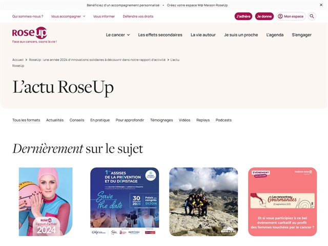 RoseUp : Actualité