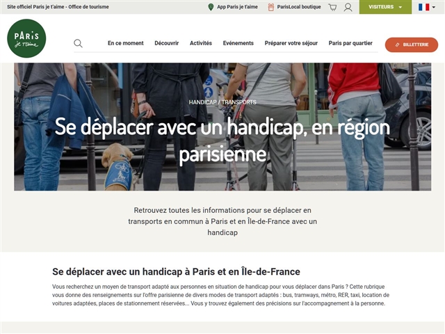 Transport et Handicap à Paris