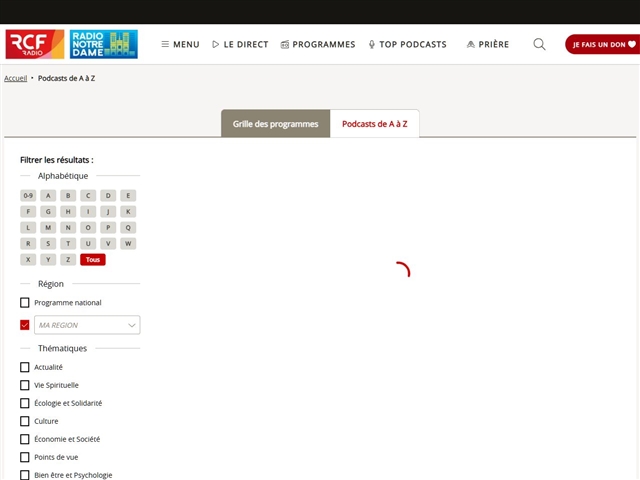 Radio Notre Dame : Podcasts