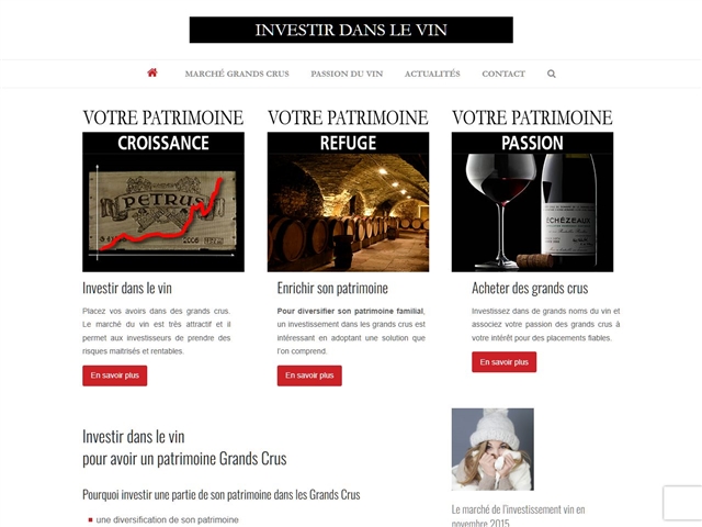 Investir dans le Vin