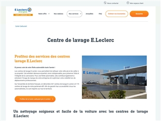 E. Leclerc : Centres de lavage