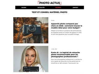 PhotoActus : Matériel
