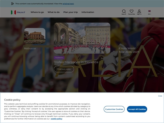 Tourisme en Italie