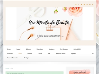 Une Minute de Beauté : Mode