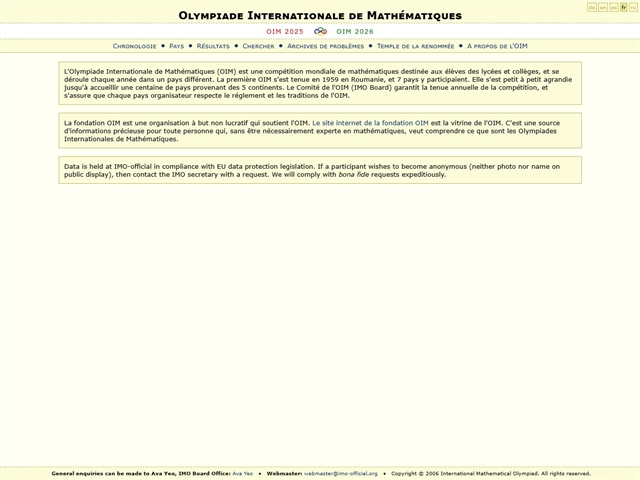 Olympiades Internationales de Mathématiques