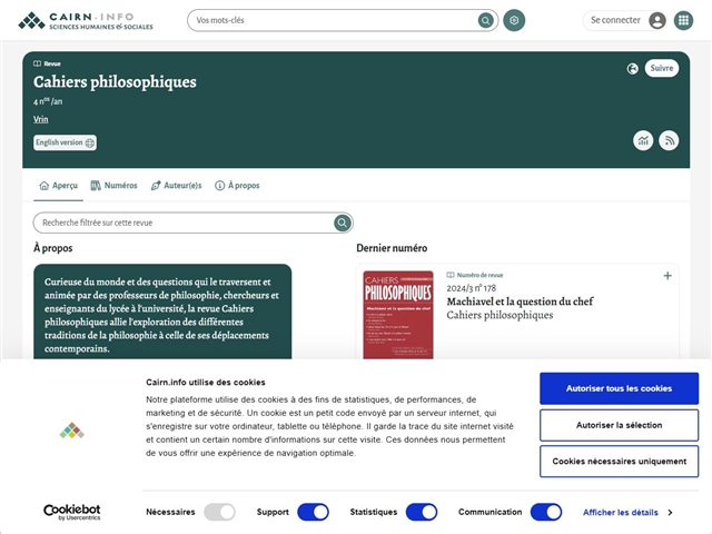 Cahiers Philosophiques