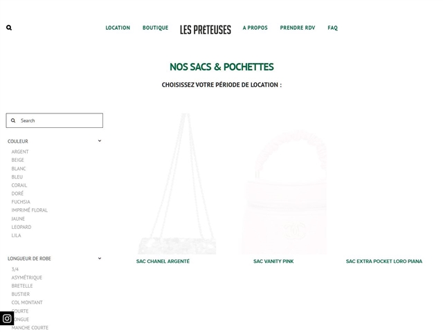 Les Prêteuses : Sacs