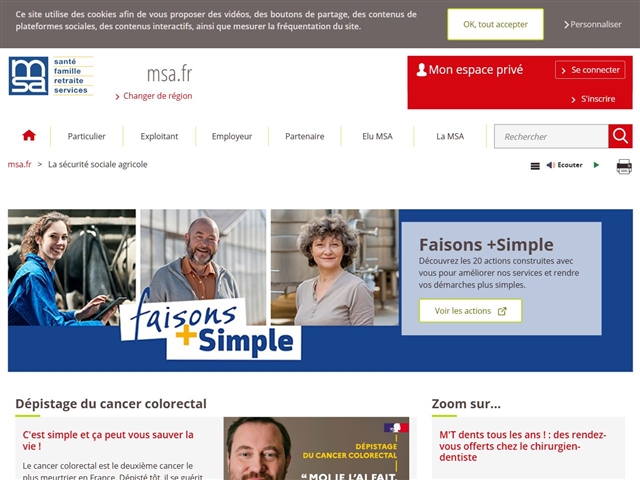 Mutuelle Sociale Agricole  (MSA)