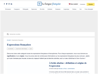 La Langue Française : Expressions