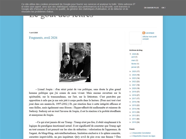 Le Goût des Lettres