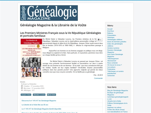 Généalogie magazine