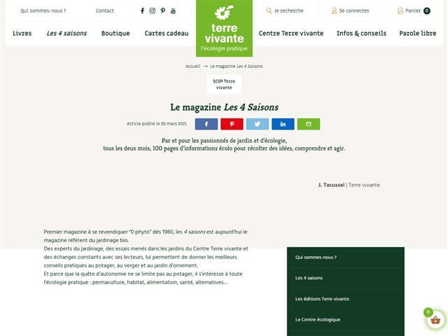 Les 4 Saisons du Jardin Bio