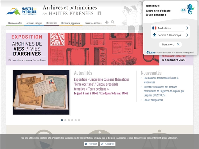 Hautes-Pyrénées (65) - Archives départementales