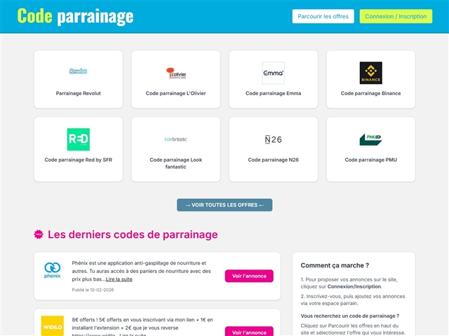 Code-parrainage.net