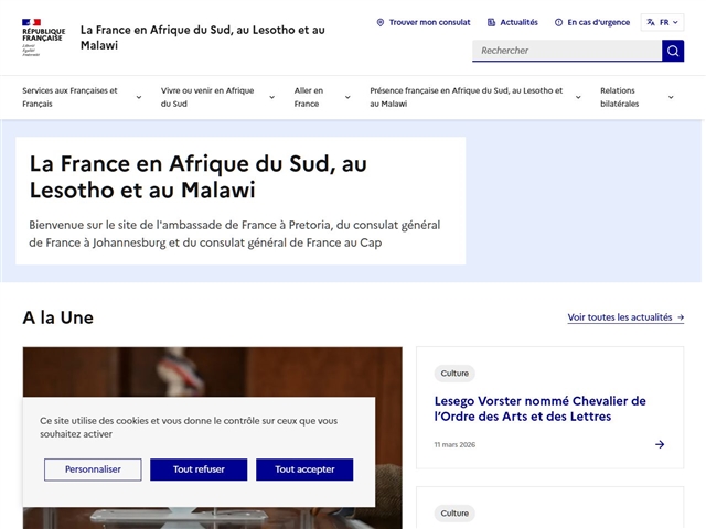 Afrique de Sud - Ambassade de France en Afrique de Sud