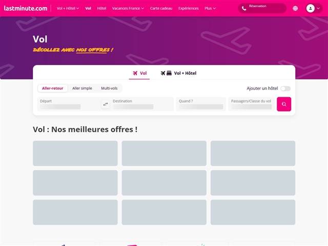 Lastminute : Vol