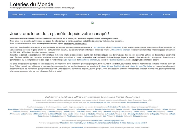 Loteries du monde.com