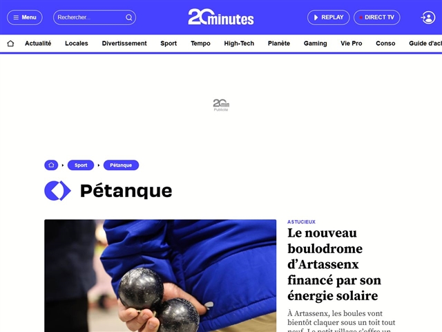 20 Minutes : Pétanque