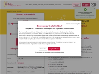 Cofidis : Rachat de crédits