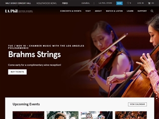 Philharmonique de Los Angeles au Walt Disney Concert Hall