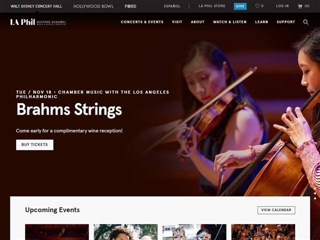 Philharmonique de Los Angeles au Walt Disney Concert Hall