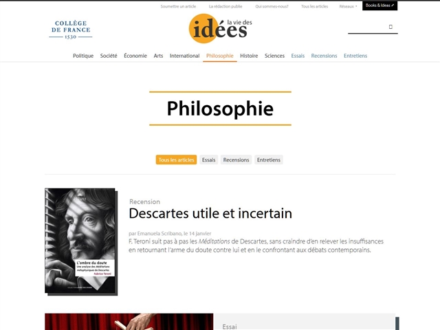 La Vie des Idées : Philosophie