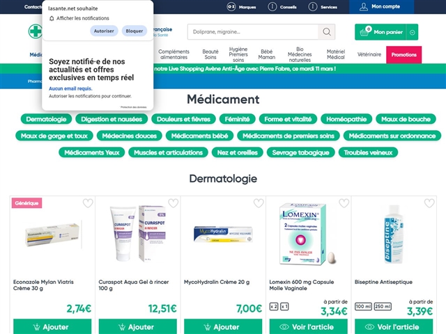 La Santé.net : Pharmacie