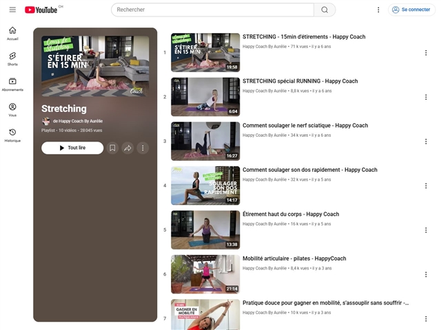 Happy Coach by Aurélie : Stretching