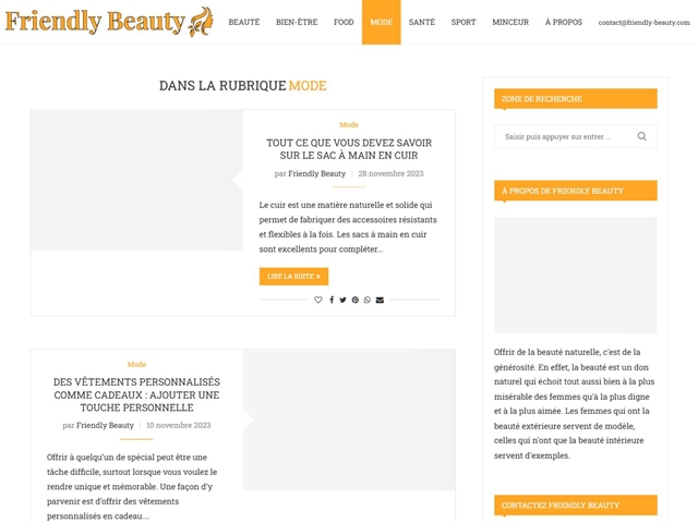 Friendly Beauty : Mode