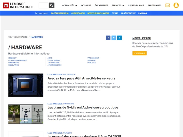 Le Monde Informatique : Hardware