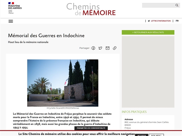 Mémorial des guerres en Indochine